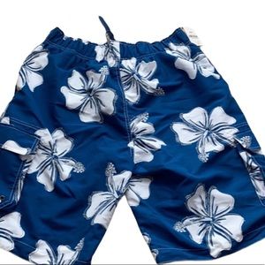 Hawaiian Men’s Board Shorts Swim Trunks Poolside Beach Shorts Size L NWT
